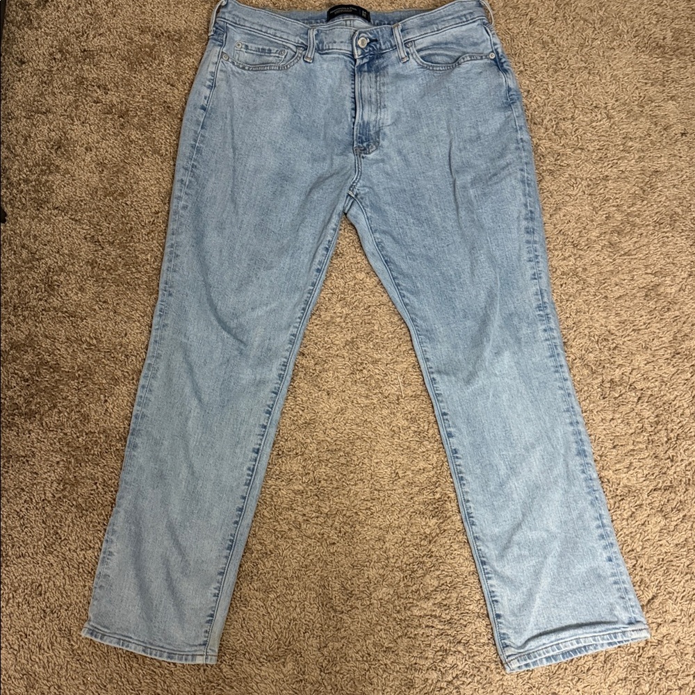 Abercrombie & Fitch Light Blue Straight Jeans